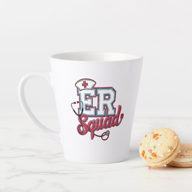 Tasse Latte ER Squad, Emergency Room, Nurse Shirt, Doctor Gift (En situation)