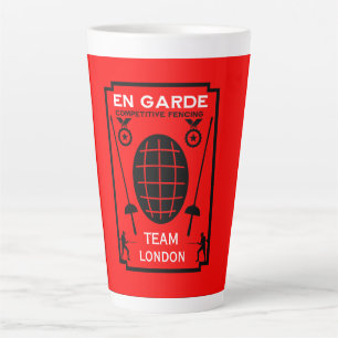 Tasse Latte Escrime de compétition à l'épée