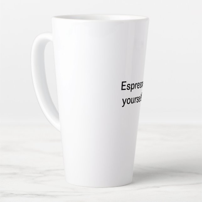 Tasse Latte Espresso vous-même ! (Angle gauche)