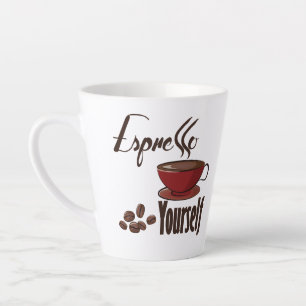 Tasse Latte Espresso Yourself Coffee Pun Vous Express