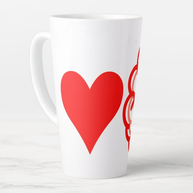 Tasse Latte Esprit & Cœur (Angle gauche)
