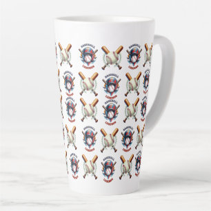 Tasse Latte Esprit de vedette : Essentiel du baseball classiqu