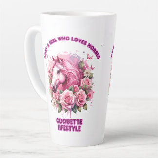 Tasse Latte "Esprit Rose sauvage" Coquette Femme T Chemise