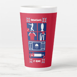 Tasse Latte Essai de cricket anglais
