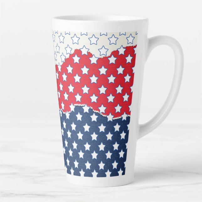 Tasse Latte Étoiles blanches (Droite)
