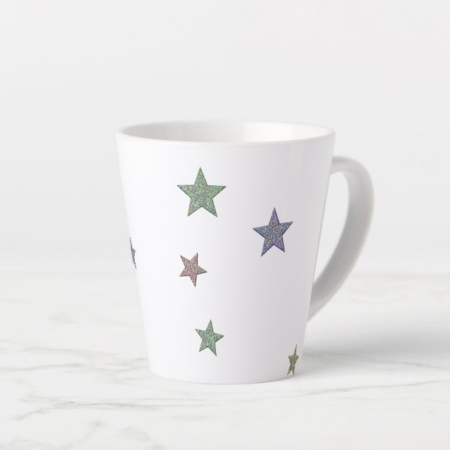 Tasse Latte Étoiles de gloire (Angle droit)