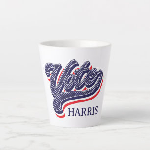 Tasse Latte Étoiles et tripes électorales personnalisées