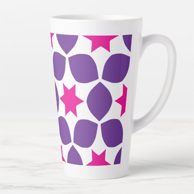 Tasse Latte Étoiles géo (Droite)