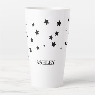 Tasse Latte Étoiles noires