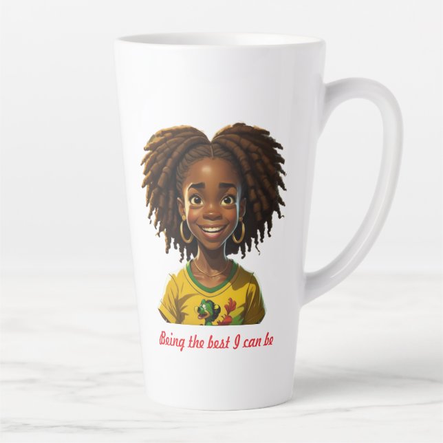 Tasse Latte Être mon meilleur (Droite)