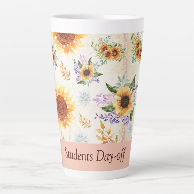 Tasse Latte Étudiant Boire (Devant)