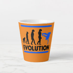 Tasse Latte Évolution De Break Dancing Design Break Dance