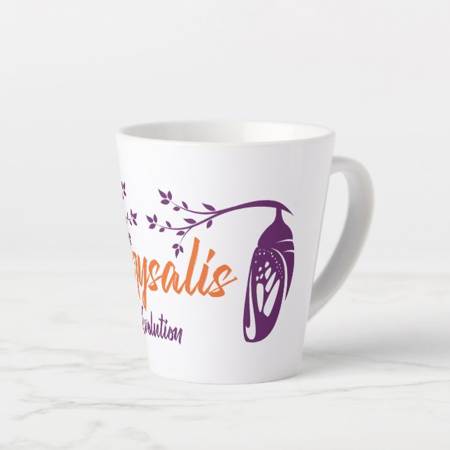 Tasse Latte Évolution de la Chrysalide (Angle droit)