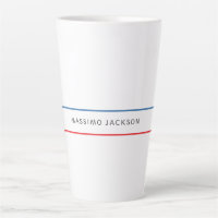 Exclusif Personnel Moderne Bleu Rouge Blanc
