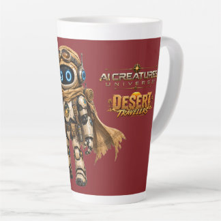 Tasse Latte Explorateur Robotique Voyageur du Désert de l'IA
