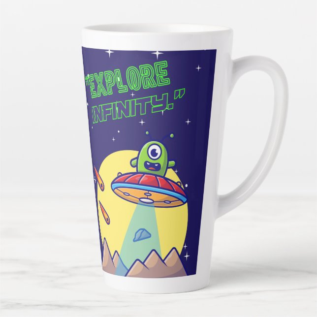 Tasse Latte Explorer l'infini (Droite)