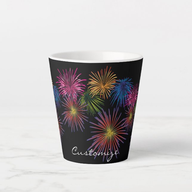 Tasse Latte Explosion de feux d'artifice Thunder_Cove (Devant)