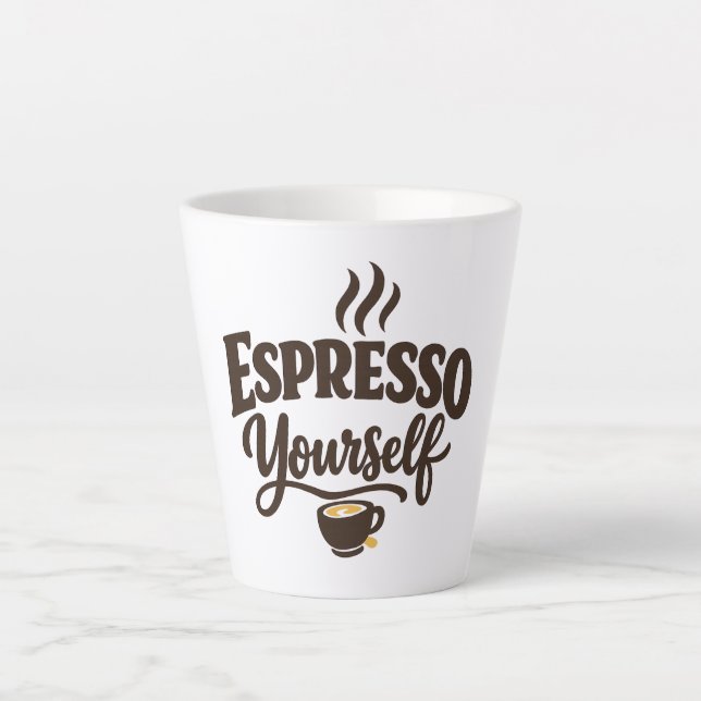 Tasse Latte Exprimez-vous Café (Devant)