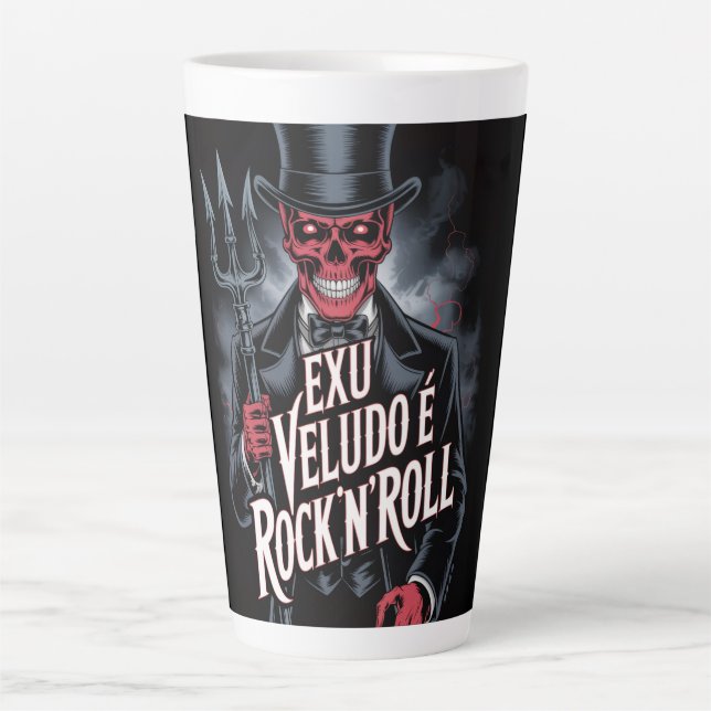 Tasse Latte Exu Veludo é Rock'N'Roll #1 (Devant)
