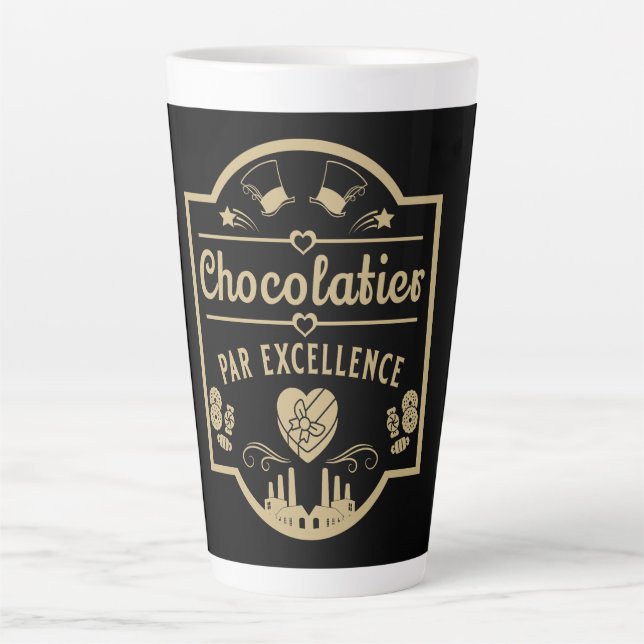 Tasse Latte Fabricant de chocolatier (Devant)