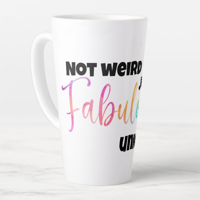 Tasse Latte Fabulement unique pour les amateurs de lattes (Angle gauche)