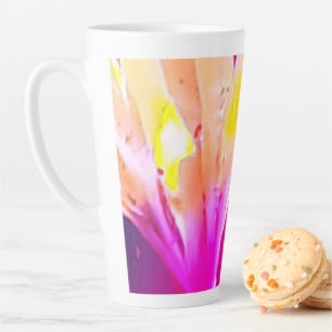 Tasse Latte Façades sur une bougie en latte