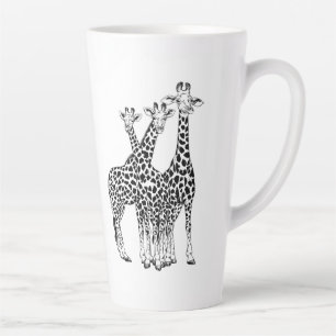 Tasse Latte Famille Giraffe