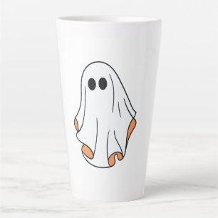Tasse Latte Fantôme d'Halloween, drôle d'Halloween, fête d'Hal