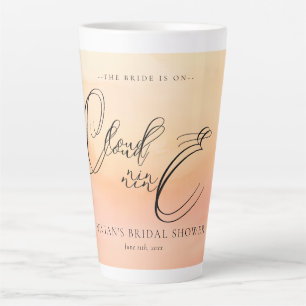 Tasse Latte Faveurs de mariage Watercolor Dreamy Sunset Cloud 