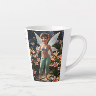 Tasse Latte Fée de la fleur de lis lily de truite 