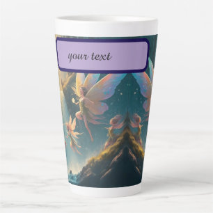 Tasse Latte Fées de la Prairie au Clair de Lune