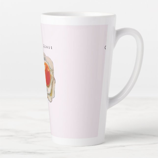 Tasse Latte Feminine Surrealism in Warm Tones (Droite)