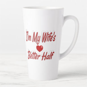 Tasse Latte Femme drôle citation texte rouge