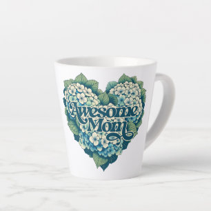 Tasse Latte Fête des mères de maman Hydrangeas