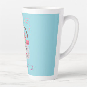 Tasse Latte Fête des Mères, Meilleure Maman, avec Belle Fleur