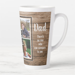 Tasse Latte Fête des pères de collage photo de Best Dad Ever