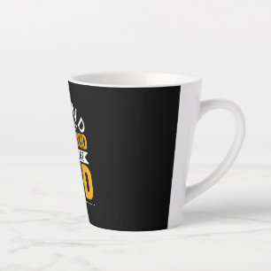 Tasse Latte Fête des pères Derrière Le Bon Enfant Est Un Grand