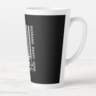 Tasse Latte Fête des pères Drapeau américain papa de camion