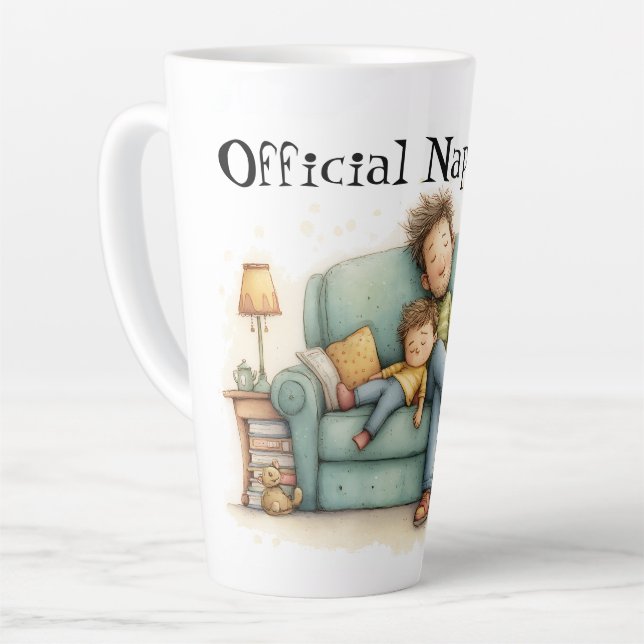 Tasse Latte Fête des pères officielle de Champ Nap (Angle gauche)