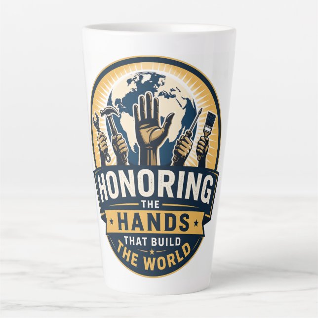 Tasse Latte Fête du Travail  (Devant)