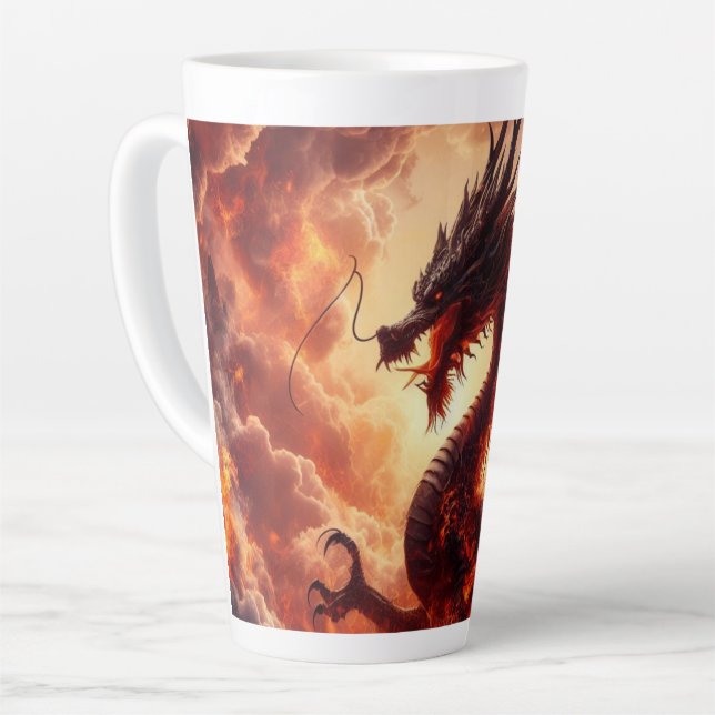 Tasse Latte Feu de dragon (Angle gauche)