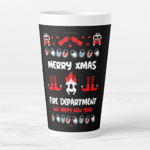 Tasse Latte Feu de pompier laide xmas