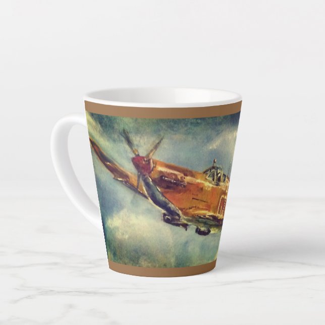 Tasse Latte Feu Spitfire (Angle gauche)