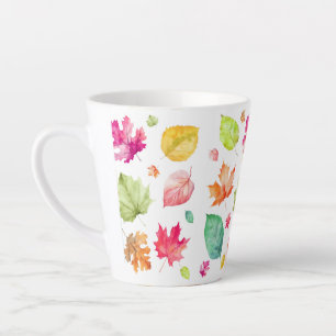 Tasse Latte Feuille d'automne