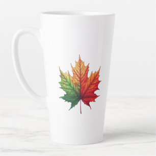 Tasse Latte Feuille d'érable grande
