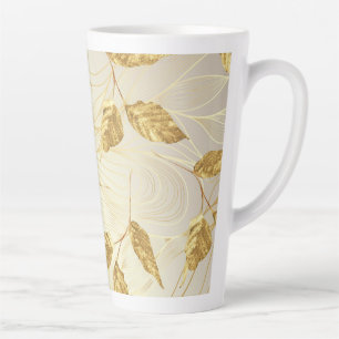 Tasse Latte Feuille d'or grande