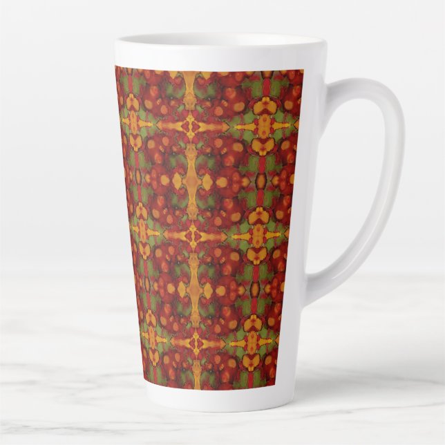 Tasse Latte Feuilles d'automne (Droite)