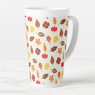 Tasse Latte Feuilles d'automne confortables