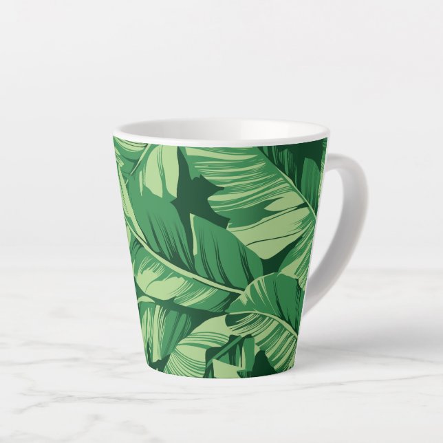 Tasse Latte Feuilles de Bananier 2 (Angle droit)