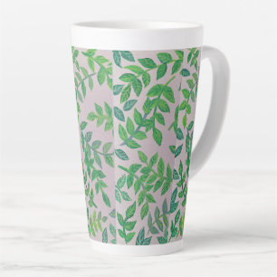 Tasse Latte Feuilles de jardin